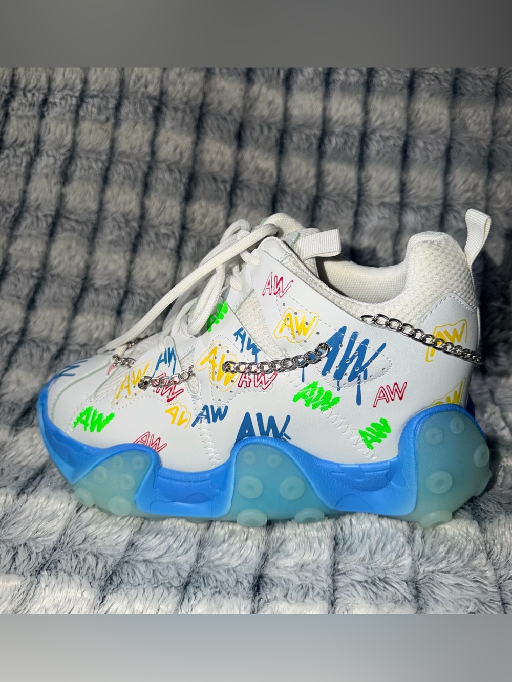 Anthony Wang CARAMBOLA 01 - MULTI Platform Sneakers NIB - Size 8.5 - Picture 11 of 15